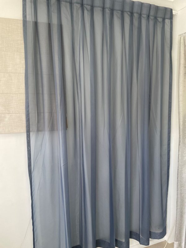 lucern deap ocean rev pleat 2. 1 600x800 - Custom made Sheer Curtain to fit window size 2800 mm wide in beautiful aqua colour